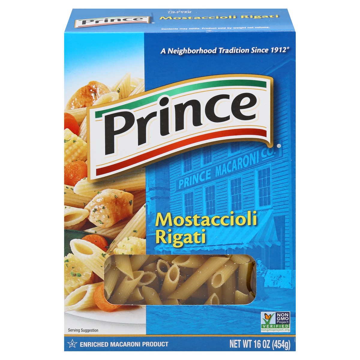 slide 1 of 10, Prince Mostaccioli Rigati, 16 oz