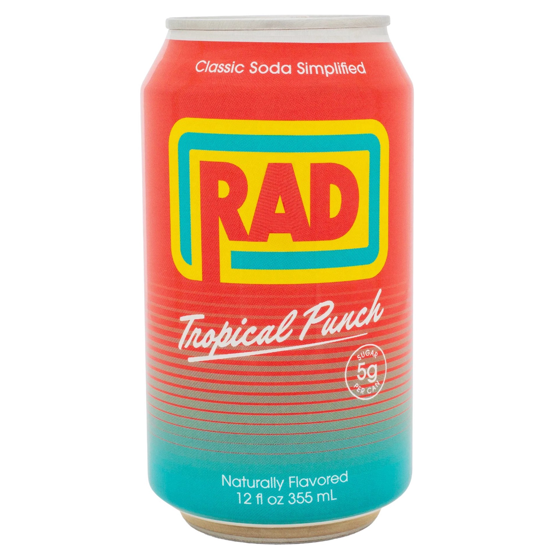 slide 1 of 1, Rad Soda Tropical Punch, 12 oz