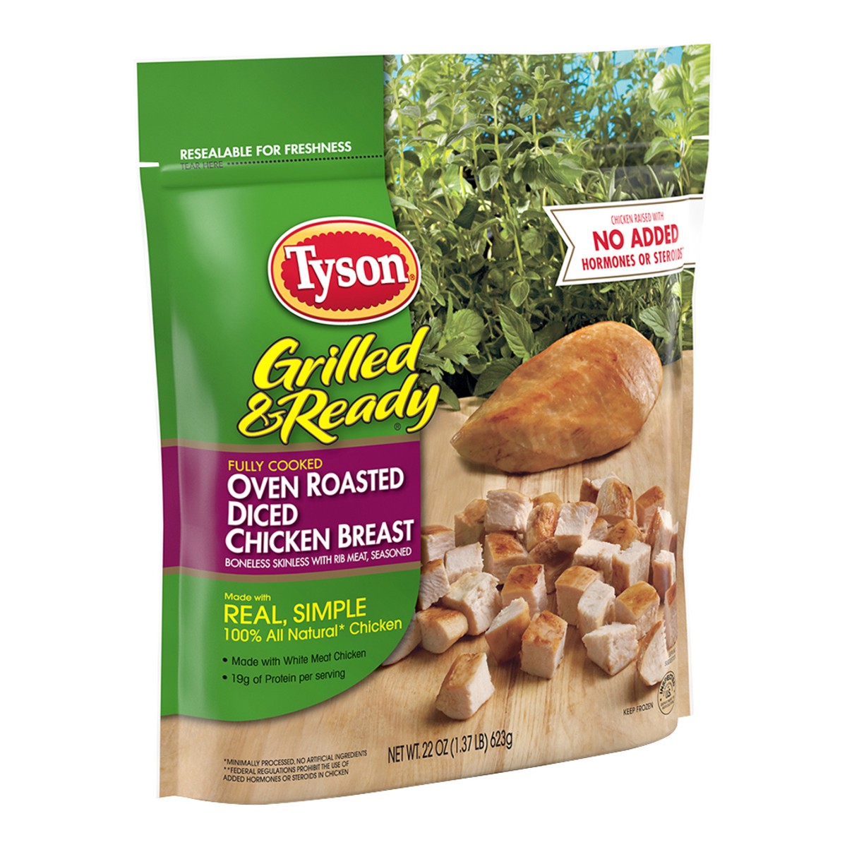 slide 2 of 6, Tyson Grilled & Ready Oven Roasted Diced Chicken Breast - Frozen - 22oz, 22 oz