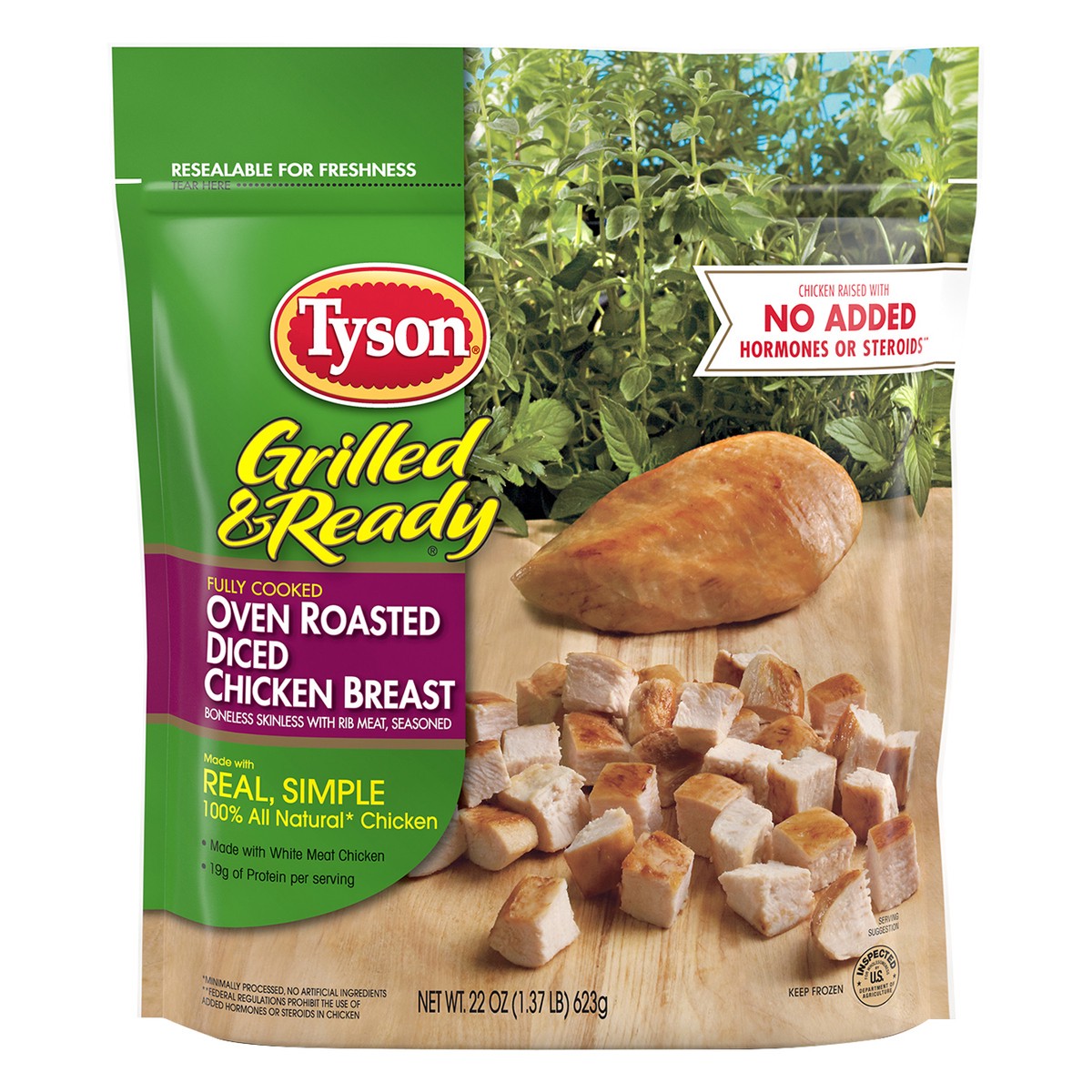 slide 1 of 6, Tyson Grilled & Ready Oven Roasted Diced Chicken Breast - Frozen - 22oz, 22 oz