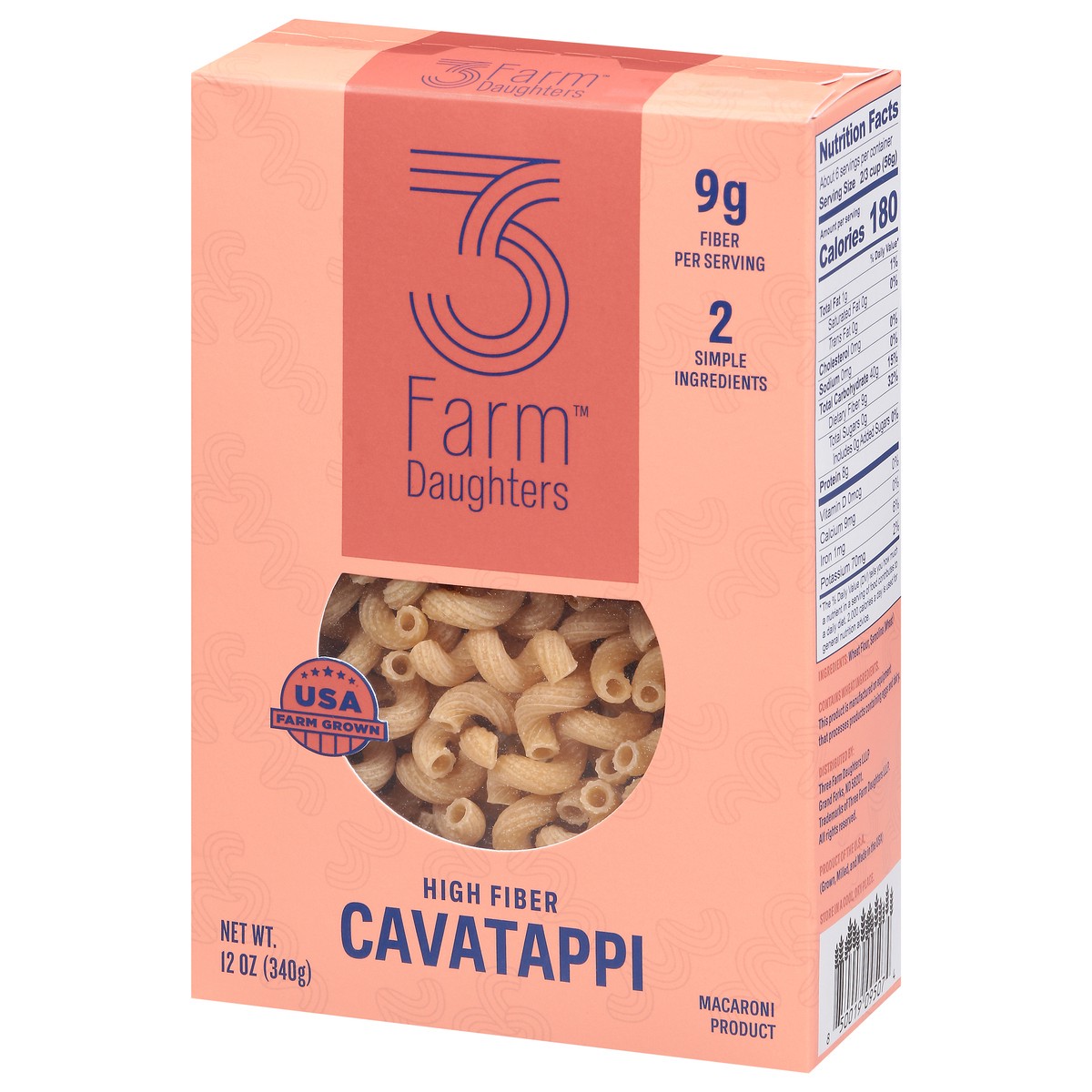 slide 5 of 13, 3 Farms Daughters High Fiber Cavatappi 12 oz, 12 oz
