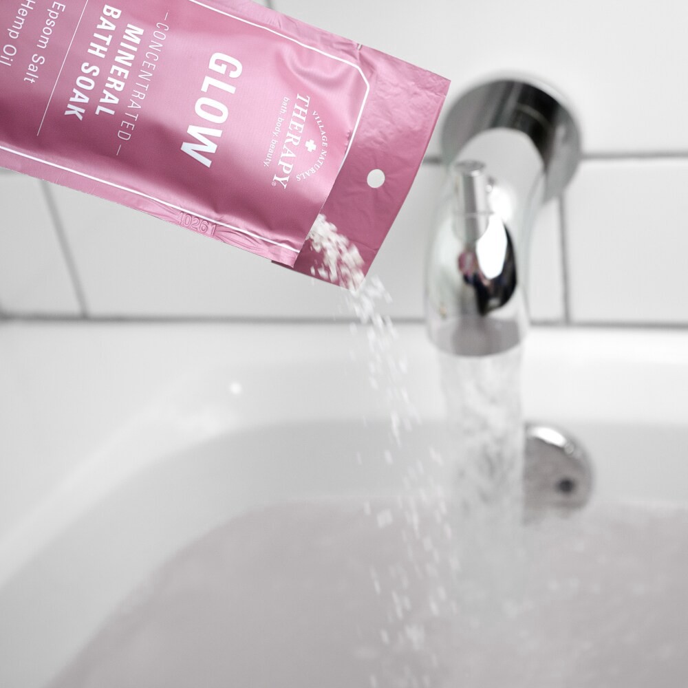 slide 4 of 6, Village Naturals Therapy Glow Concentrated Moroccan Melody Mineral Bath Soak 2 oz, 2 oz