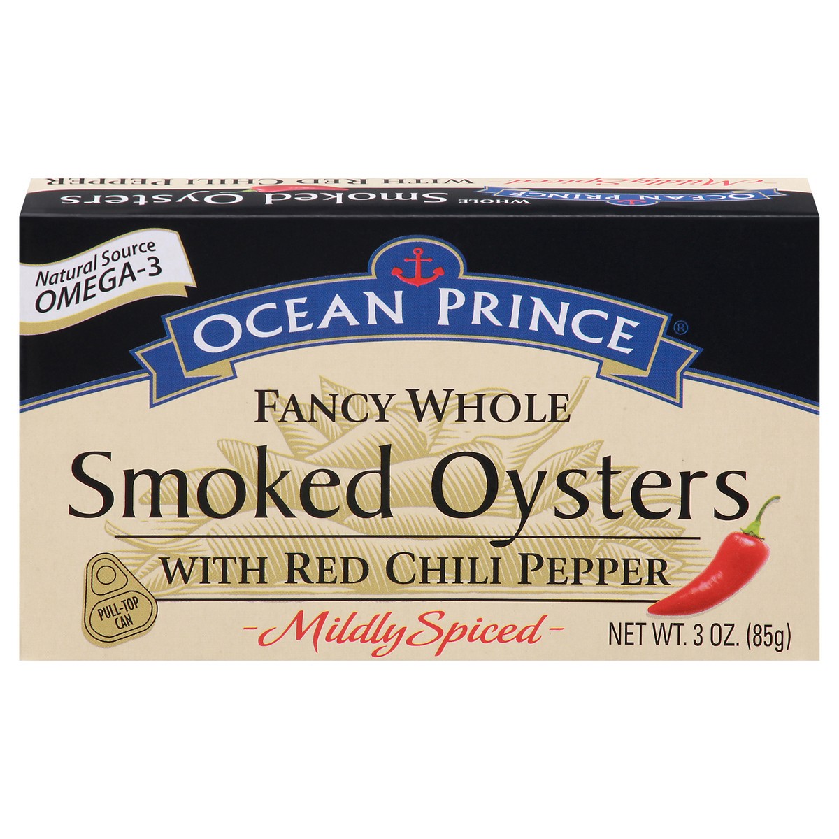 slide 6 of 13, Ocean Prince Fancy Whole Mildly Spiced Smoked Oysters - 3 oz, 3 oz