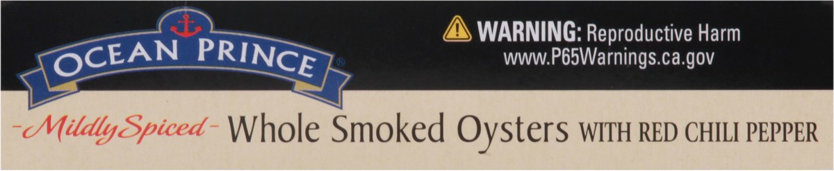 slide 3 of 13, Ocean Prince Fancy Whole Mildly Spiced Smoked Oysters - 3 oz, 3 oz