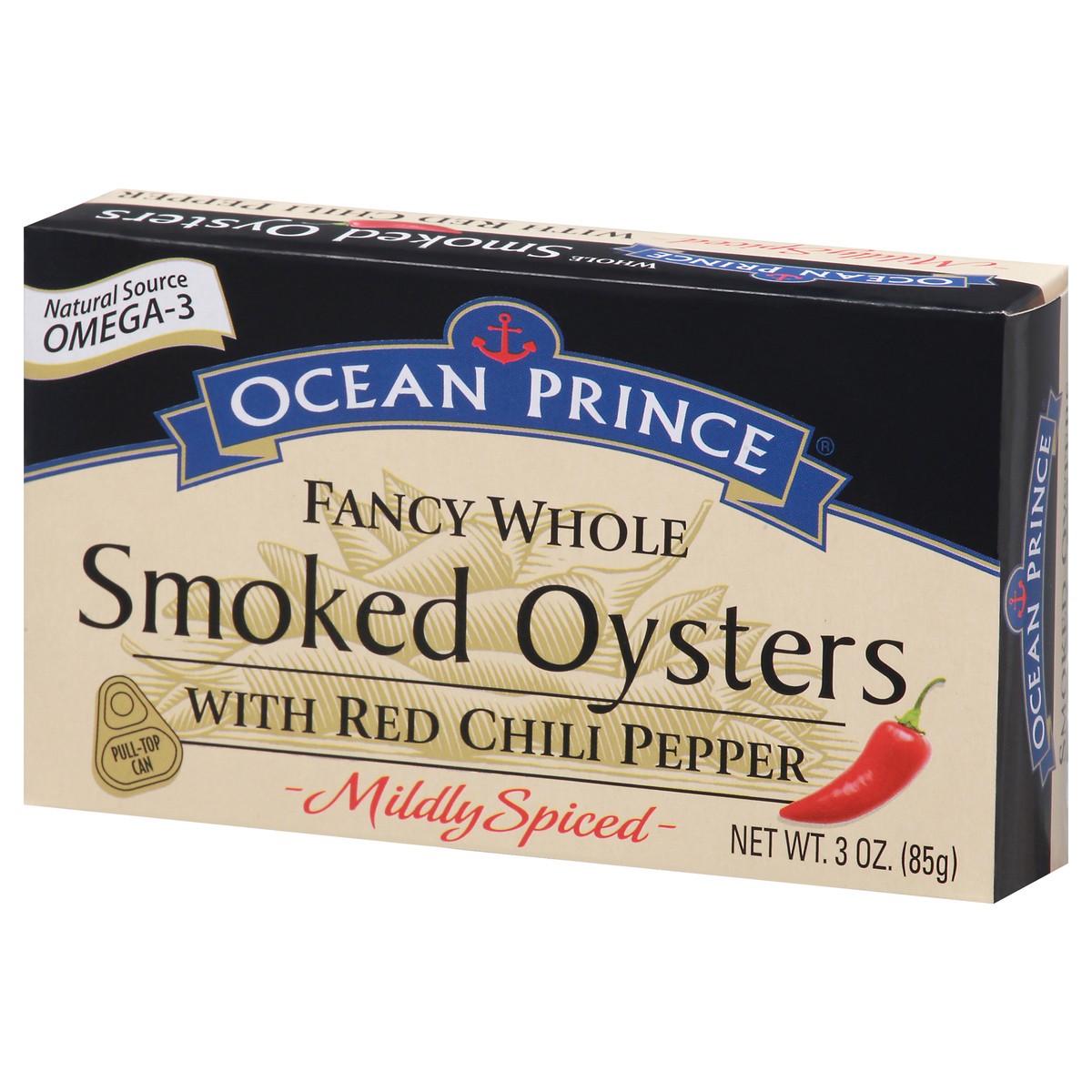 slide 11 of 13, Ocean Prince Fancy Whole Mildly Spiced Smoked Oysters - 3 oz, 3 oz