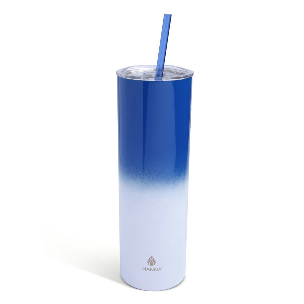 slide 2 of 4, Manna Skinny Tumbler - Blue, 30 oz