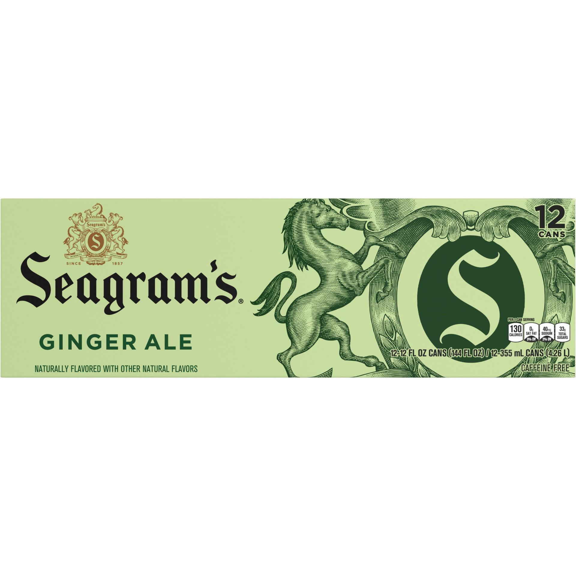 slide 3 of 12, Seagram's Ginger Ale - 12 ct; 12 fl oz - 12 ct; 12 fl oz, 12 ct; 12 fl oz