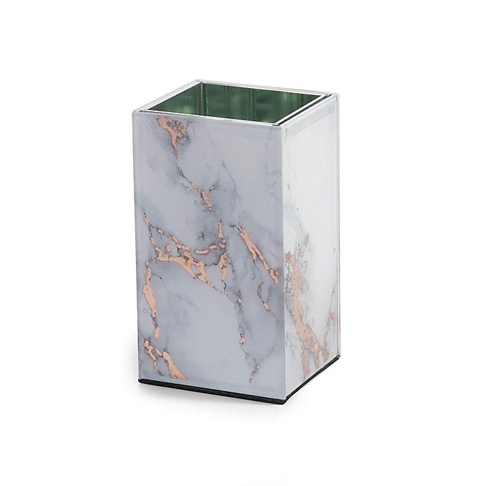 slide 1 of 1, Kassatex Marble Swirl Tumbler - Gold, 1 ct