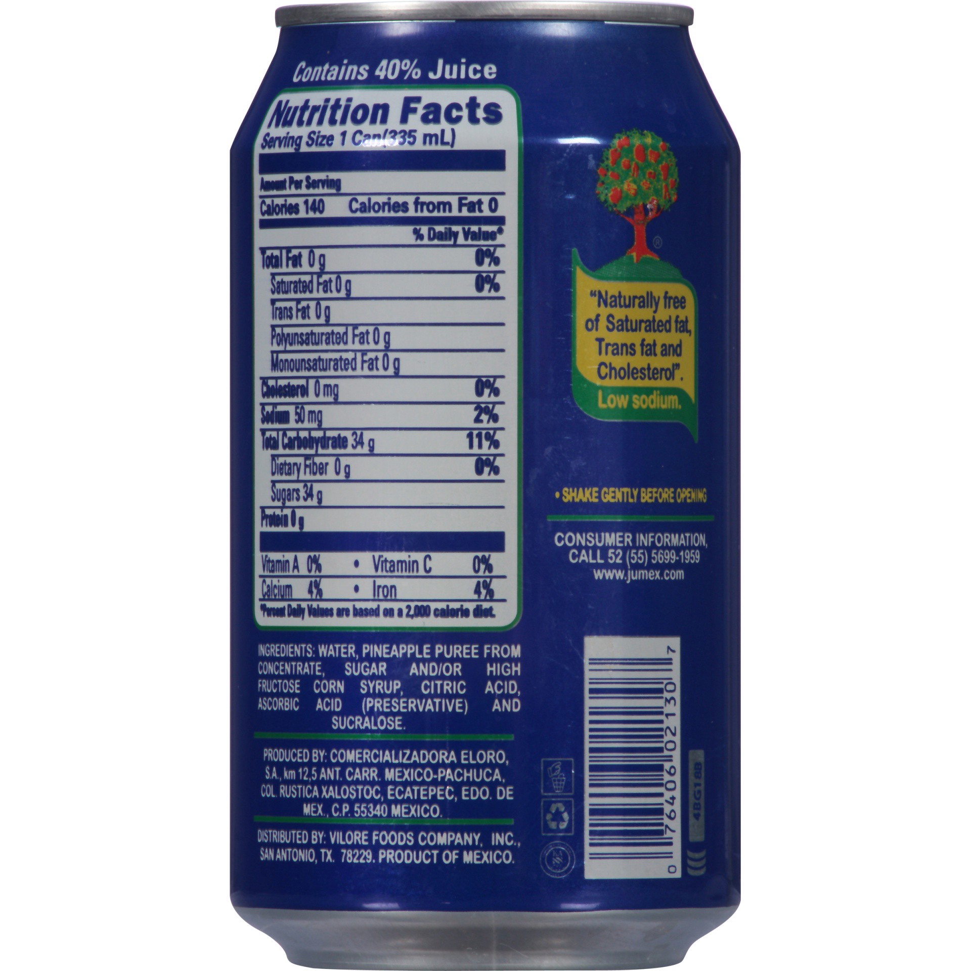 slide 5 of 6, Jumex Pineapple Nectar from Concentrate 11.3 fl oz, 11.30 fl oz