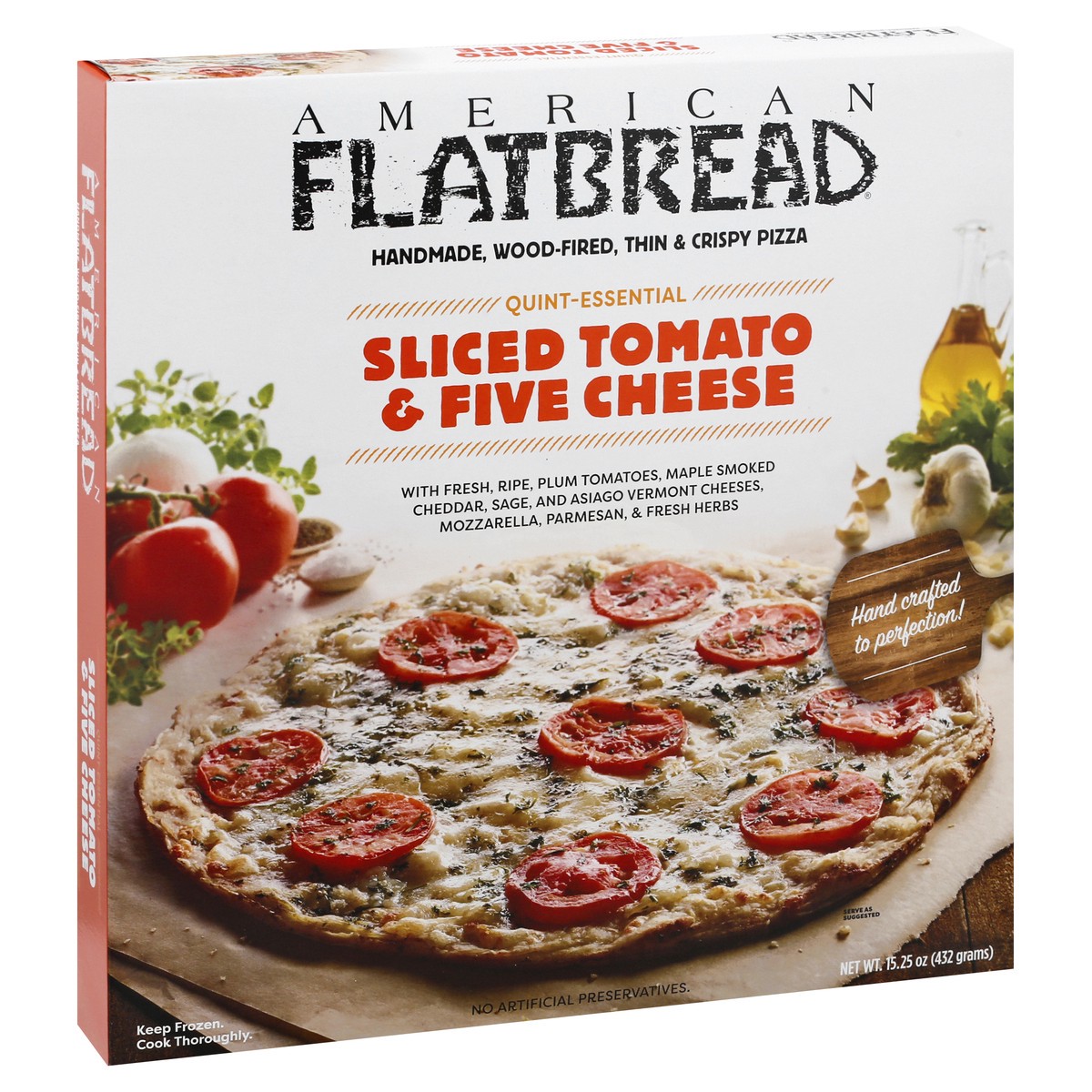 slide 11 of 13, American Flatbread American Flat Bread Sliced Tomat, 15.25 oz