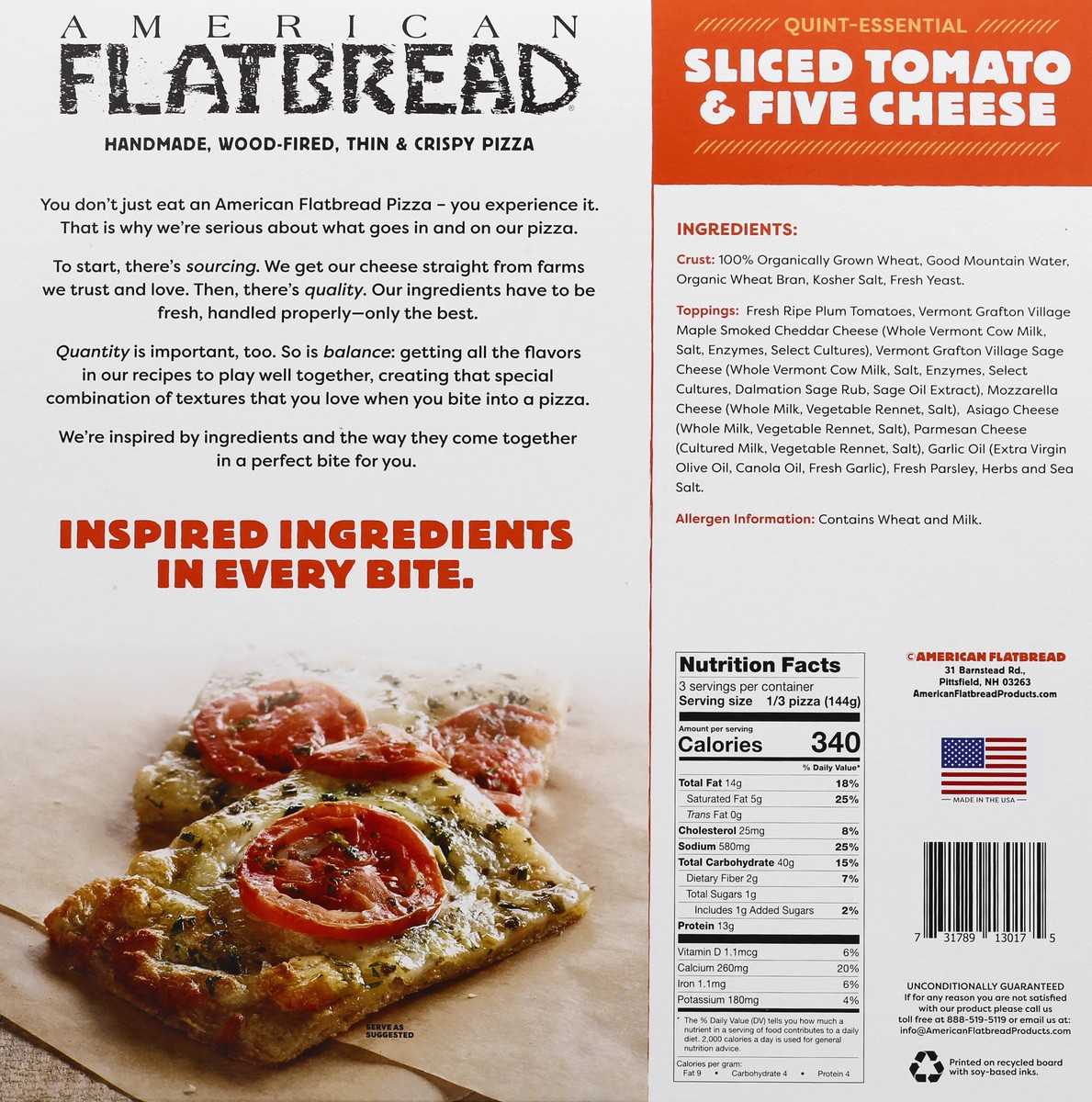 slide 7 of 13, American Flatbread American Flat Bread Sliced Tomat, 15.25 oz