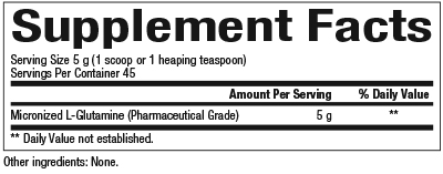 slide 2 of 2, Natural Factors Micronized L-Glutamine, 285 g