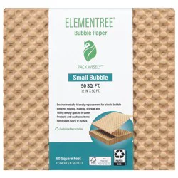 Elementree 50 sq ft Small Bubble Paper, 1 ea