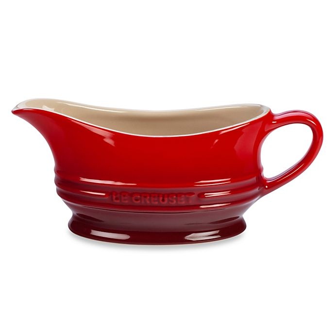 slide 1 of 1, Le Creuset Gravy Boat - Cherry, 12 oz