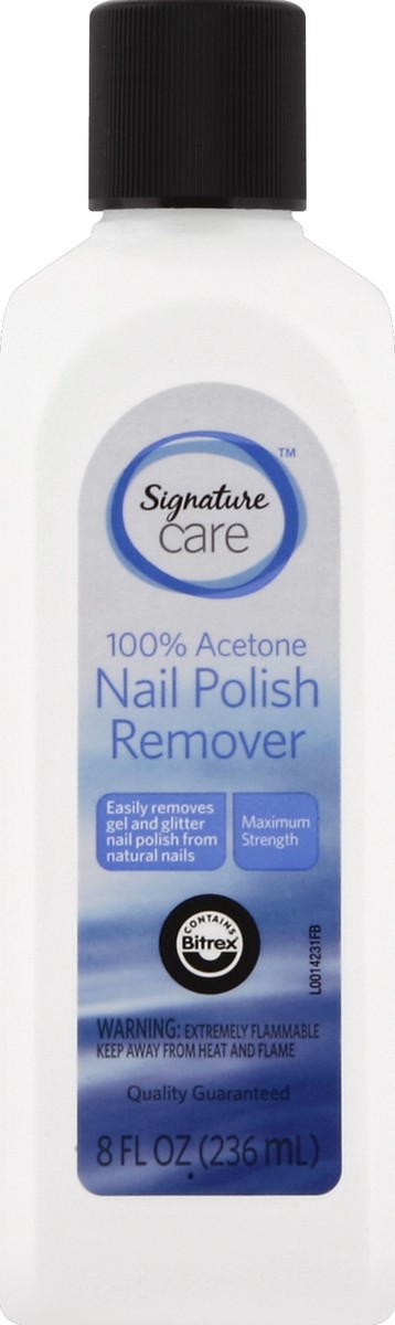 slide 1 of 3, Signature Nail Polish Remover 8 oz, 8 oz