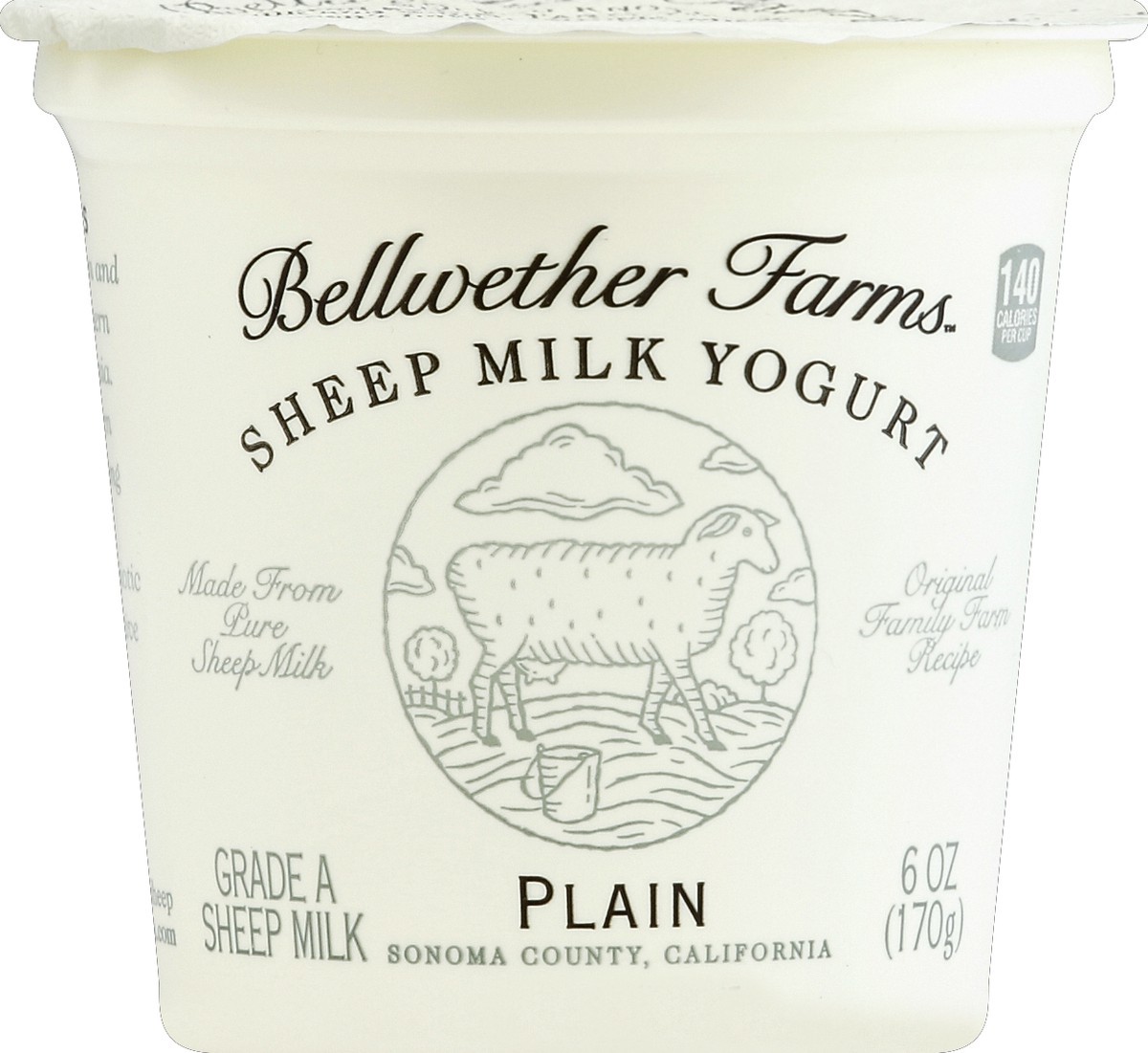 slide 3 of 4, Bellwether Farm Plain Sheep Milk Yogurt 6Oz, 1 ct