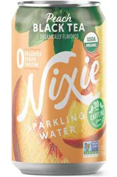Nixie Peach Black Tea Sparkling - 12 fl oz