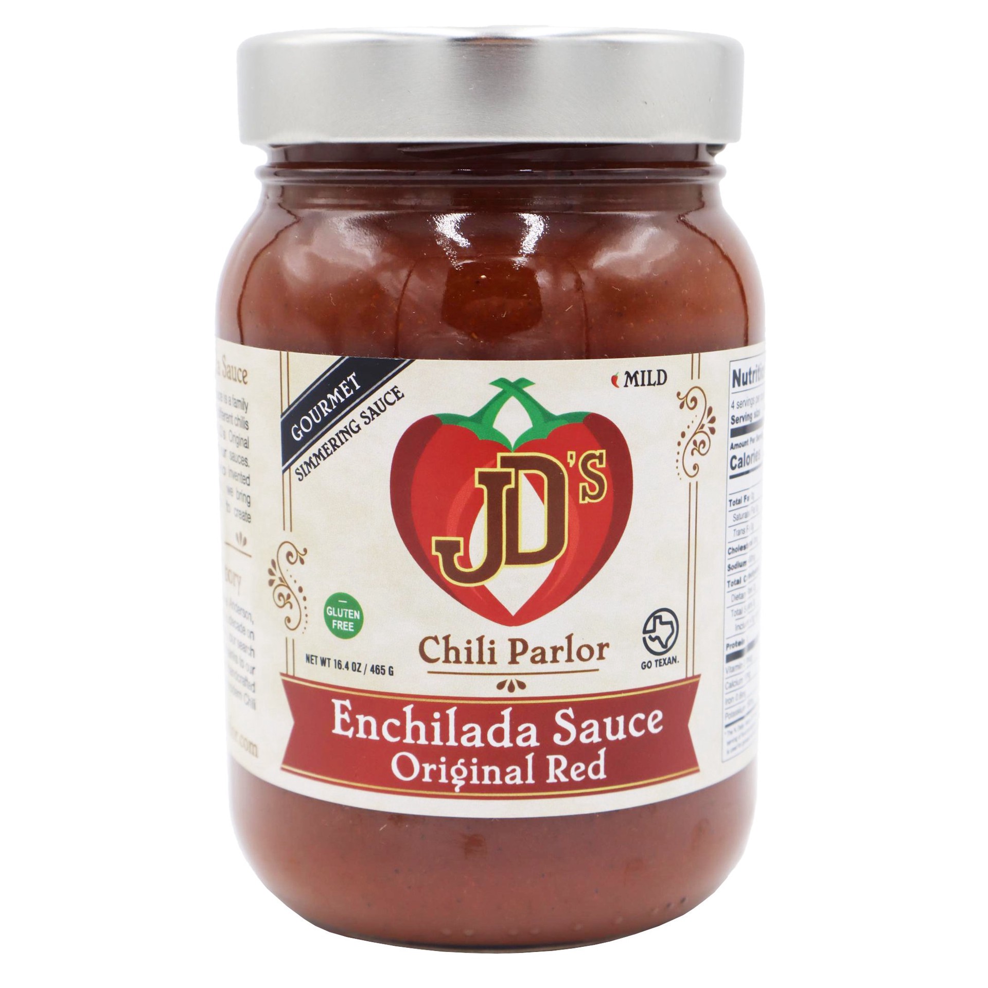 slide 1 of 1, JD's Chili Parlor Original Red Enchilada Sauce, 16.4 oz