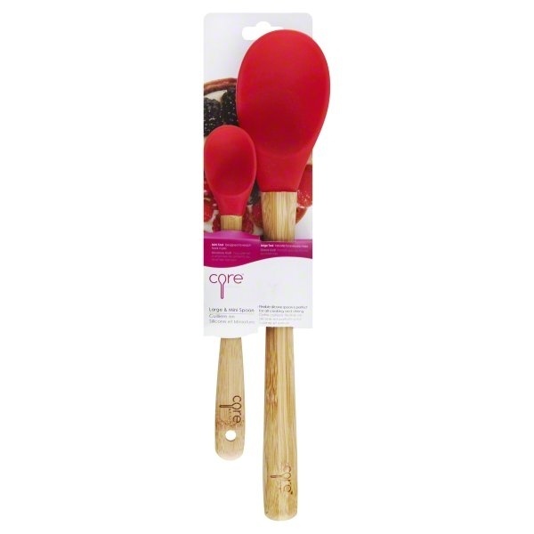 slide 1 of 1, CORE Lami Bamboo Silicone Spoons, 2 ct