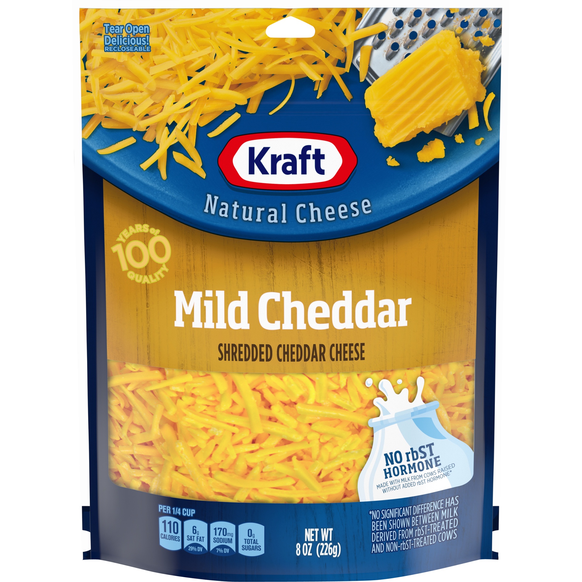 Kraft Shredded Mild Cheddar Cheese 8 oz | Shipt