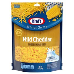 Kraft Mild Cheddar Shredded Cheese, 8 oz Bag