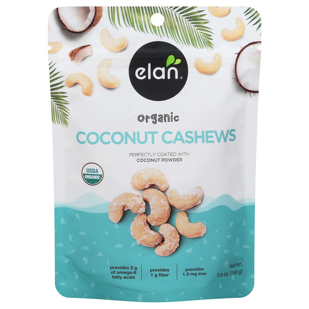 slide 1 of 9, Elan Organic Coconut Cashews - 5.6 oz, 5.6 oz