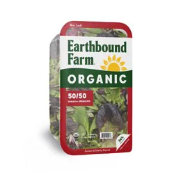 Earthbound Farm Organic 50/50 Spinach + Spring Mix 16 oz