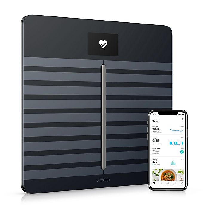 slide 1 of 6, Withings Body Cardio/Body Composition Heart Rate & Wi-Fi Smart Scale with App - Black, 1 ct