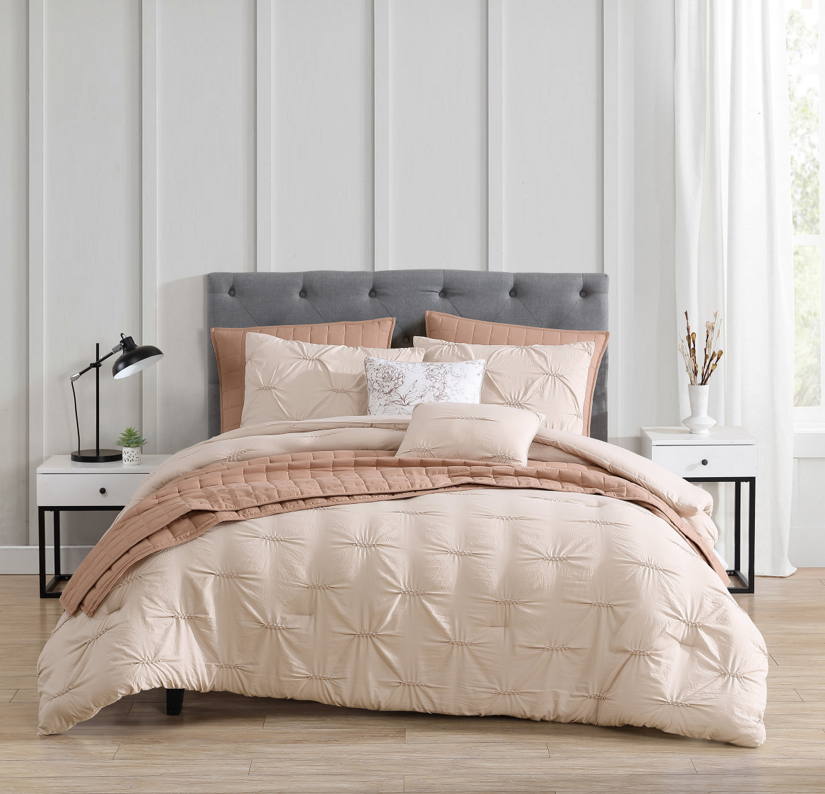 slide 3 of 13, 8pc Queen Fashion Comforter Set, 8 ct
