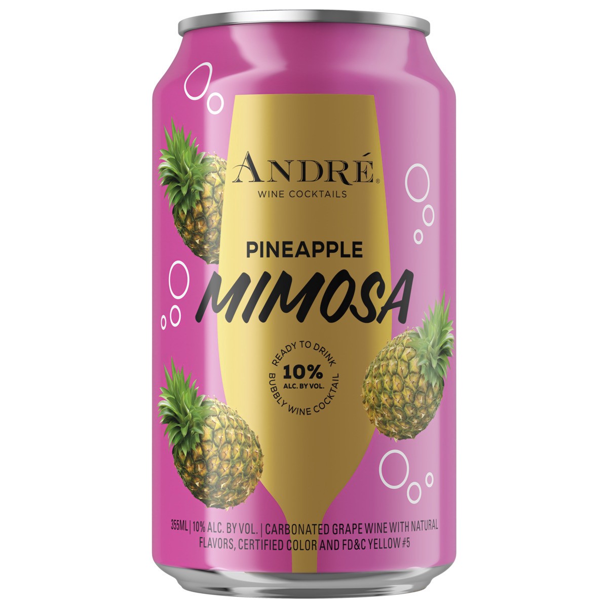 slide 1 of 4, André Sparkling Wine Ready To Drink Pineapple Mimosa 355ml, 355 ml