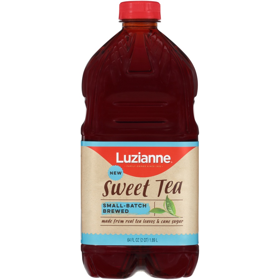 slide 1 of 1, Luzianne Small-Batch Brewed Sweet Tea, 64 oz