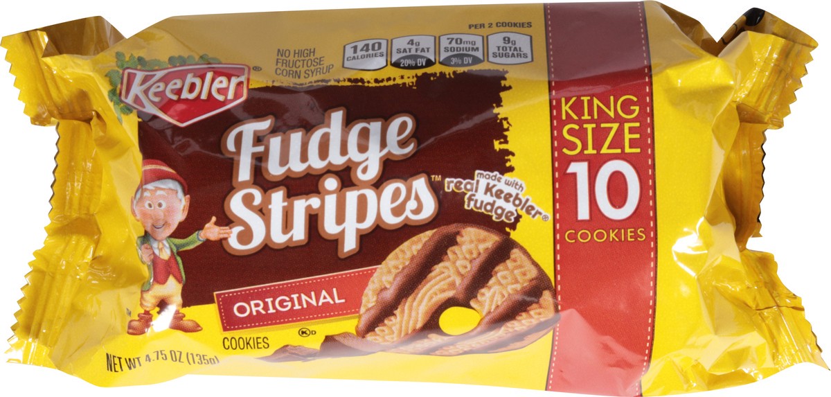 slide 6 of 14, Keebler Fudge Stripes Original Cookies 4.75 oz, 4.75 oz