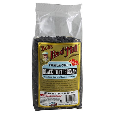 slide 1 of 1, Bob's Red Mill Premium Quality Black Turtle Beans, 26 oz