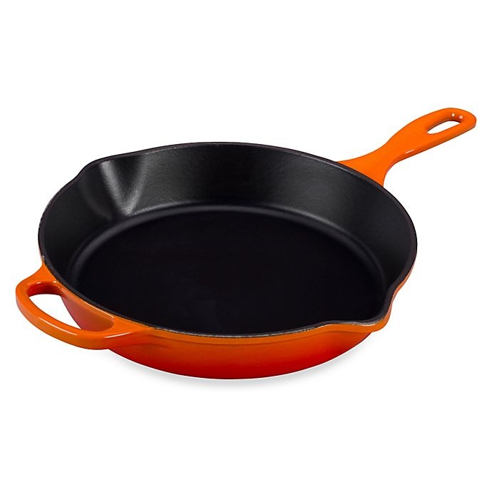 slide 1 of 1, Le Creuset Signature Cast-Iron Skillet, 10.25 in