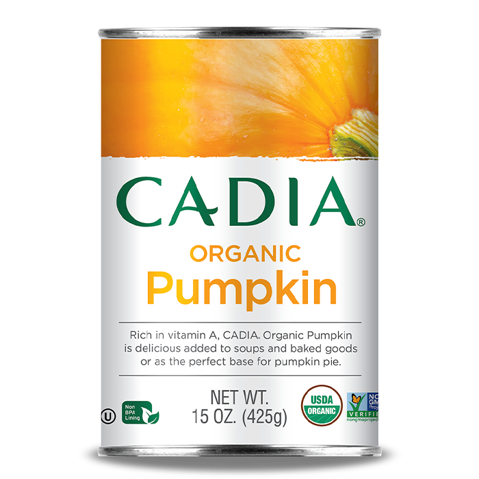 slide 1 of 1, Cadia Organic Pumpkin, 15 oz