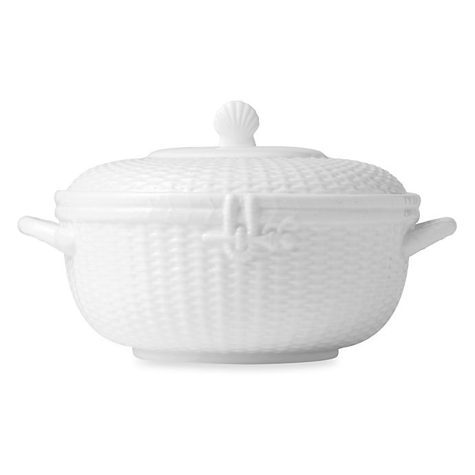 slide 1 of 1, Wedgwood Nantucket Basket Covered Vegetable Bowl, 1 ct