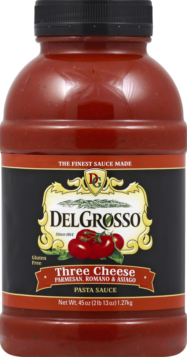 slide 2 of 2, DelGrosso Sauce Three Cheese, 45 oz