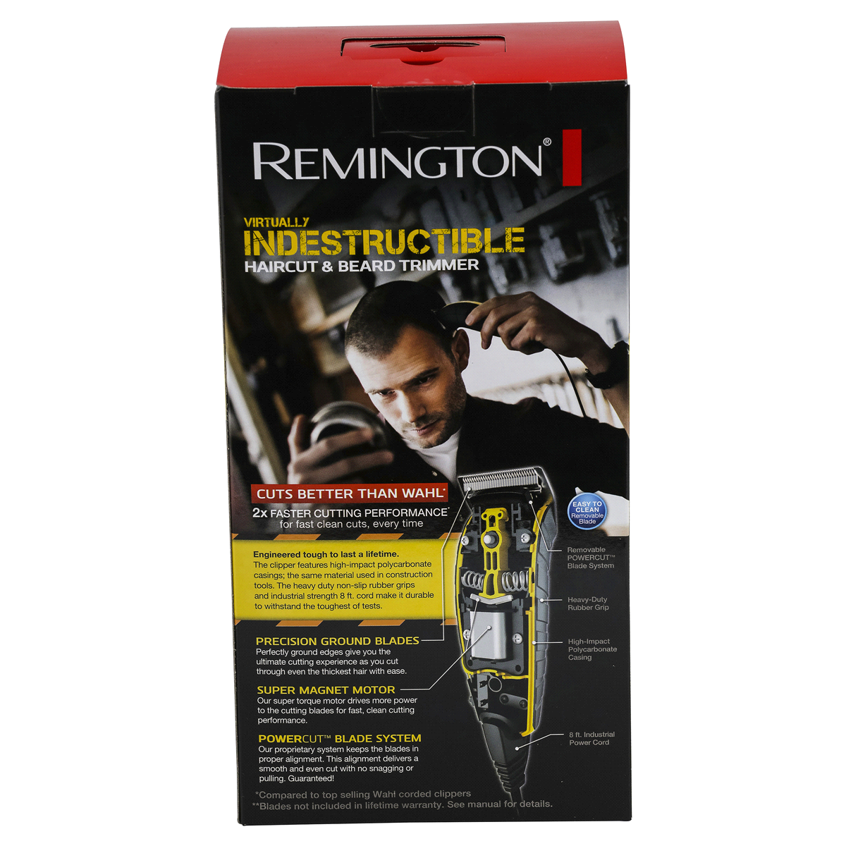 slide 2 of 6, Remington Virtually Indestructible Haircut & Beard Trimmer, 1 ct