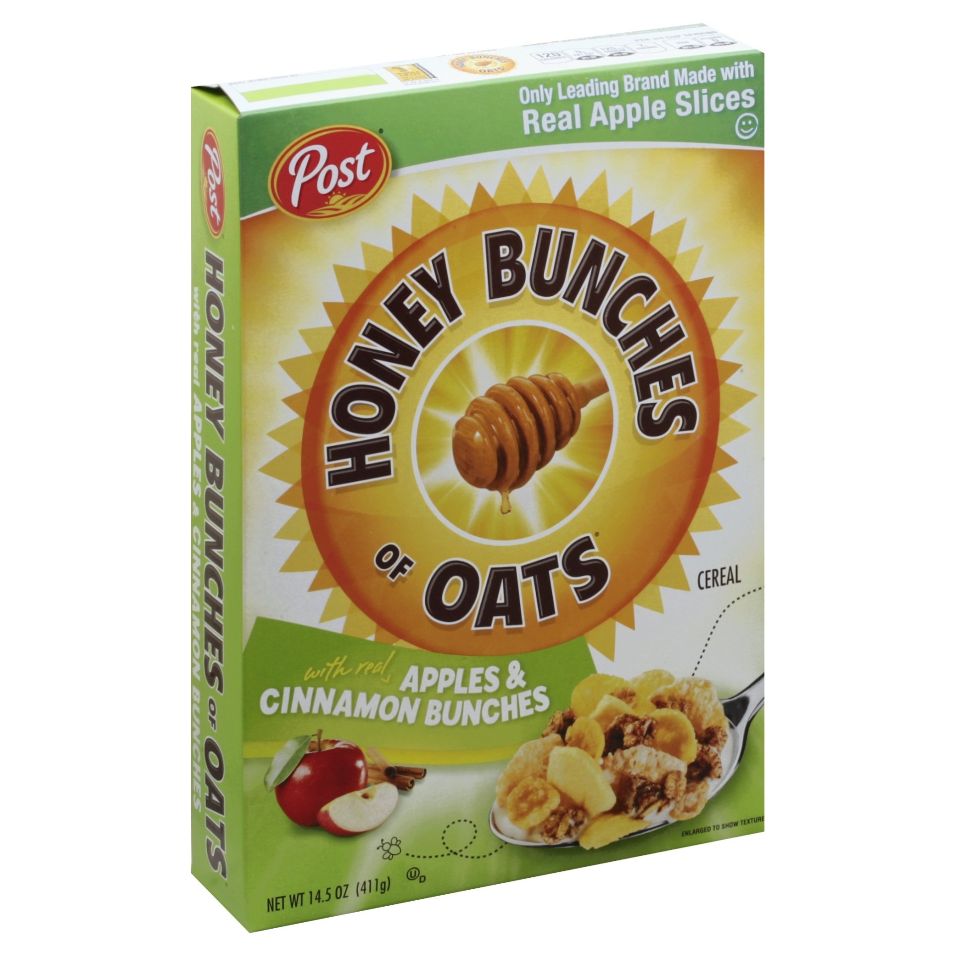 slide 1 of 1, Post Honey Bunches of Oats Apples & Cinnamon Bunches Cereal, 14.5 oz