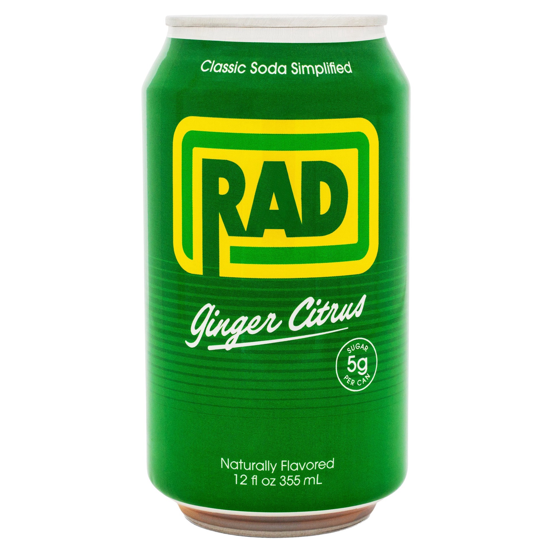 slide 1 of 1, Rad Soda Ginger Citrus, 12 oz
