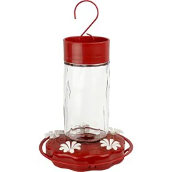Nature's Way Scarlet Swirl Glass Hummingbird Feeder - 20 oz, 1 ct