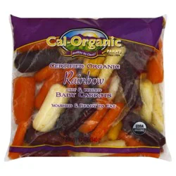 Cal Organic Farms Rainbow Baby Carrots - 12 oz