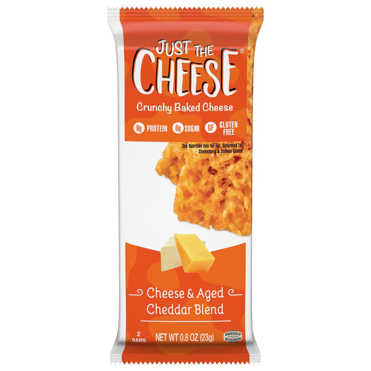 slide 4 of 4, Just The Cheese Snack Bar Agd Chd, 0.8 oz