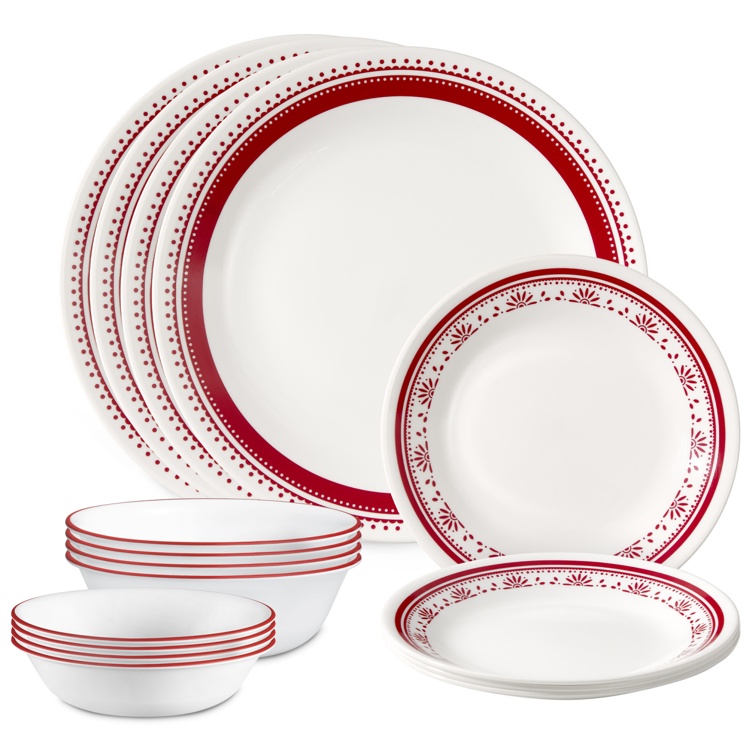 slide 1 of 2, Corelle Vitrelle Classic Sadie 16-Piece Dinnerware Set, 1 ct