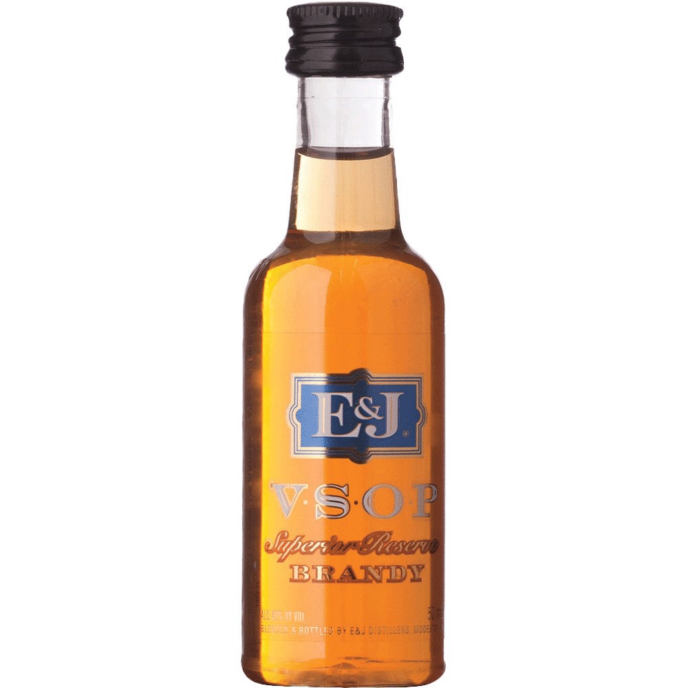slide 1 of 1, E & J Brandy Vsop, 50 ml
