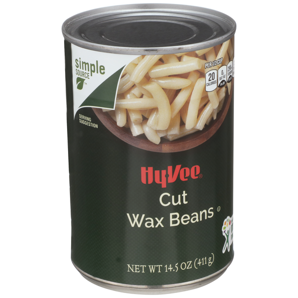 slide 1 of 1, Hy-vee Cut Wax Beans, 14.5 oz