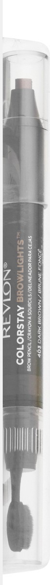 slide 7 of 9, Revlon ColorStay Browlights Pomade Pencil Dark Brown, 1 ct