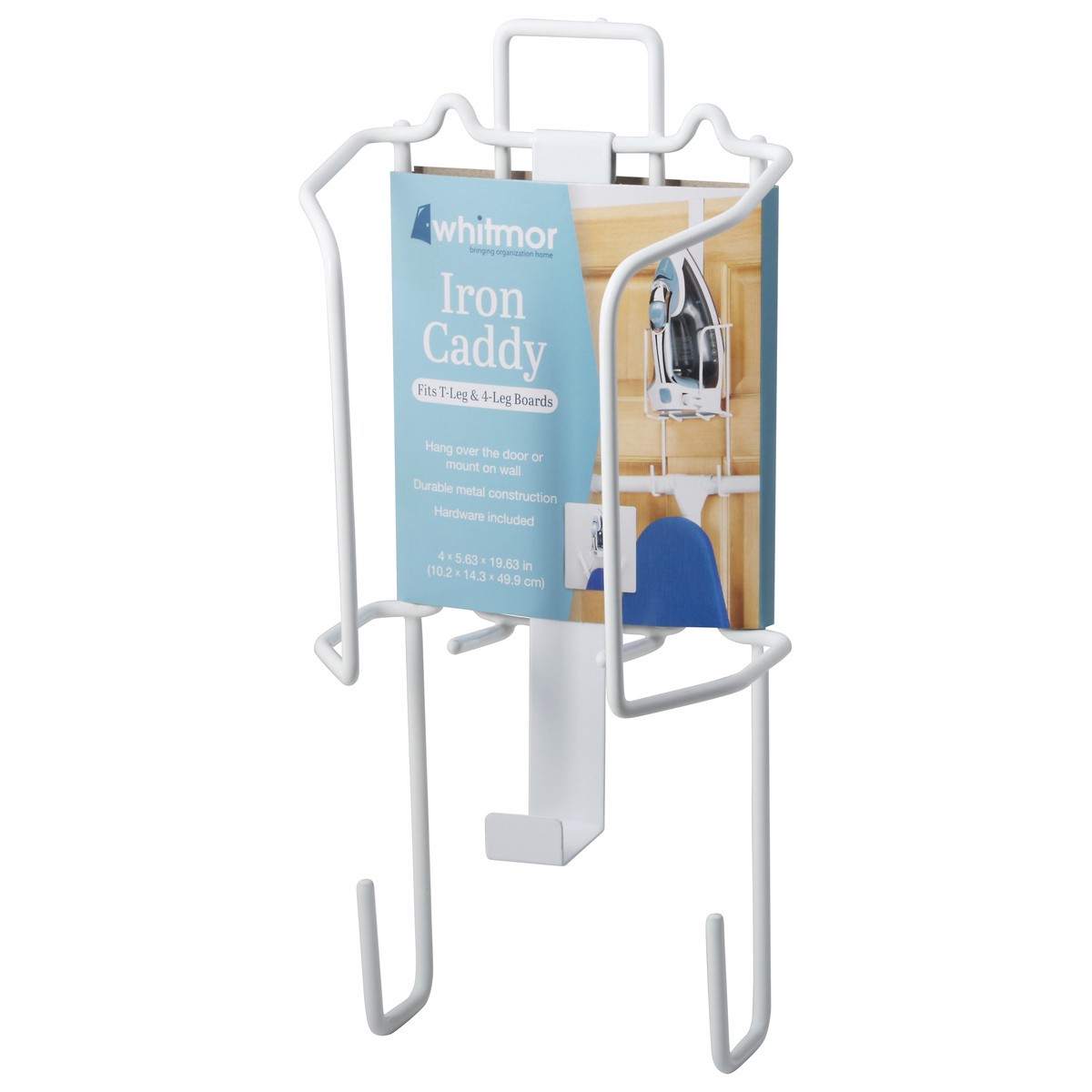 slide 2 of 9, Whitmor Room & Retreat Wire Over-the-Door Ironing Caddy - White, 1 ct