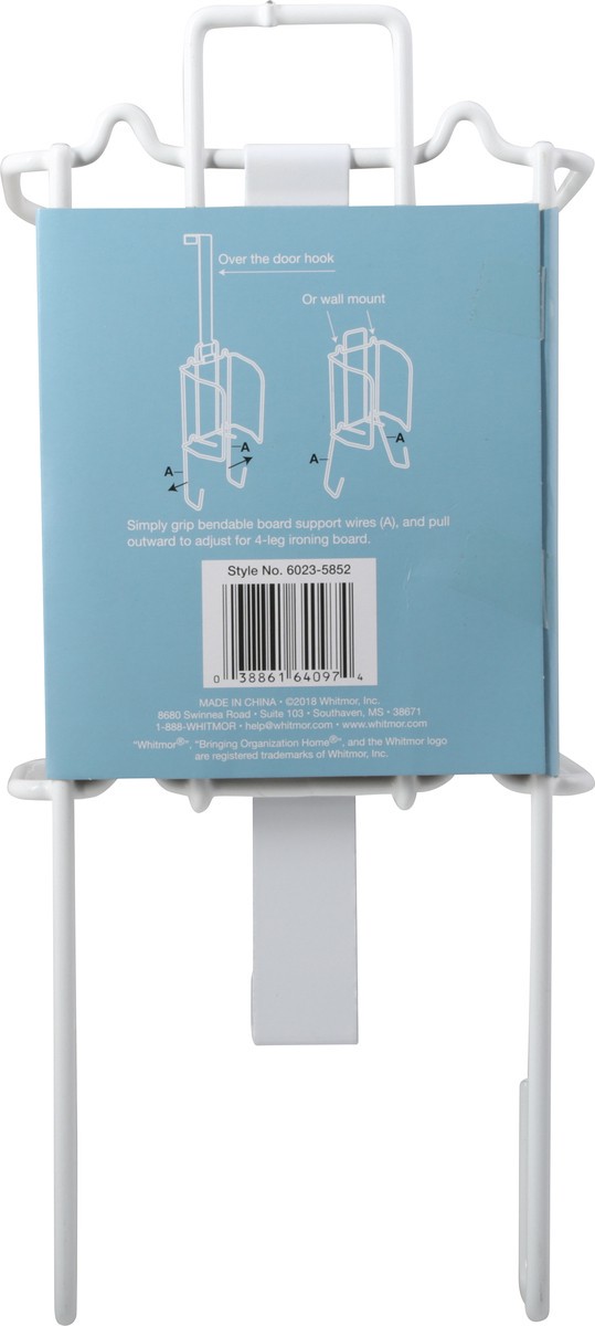 slide 7 of 9, Whitmor Room & Retreat Wire Over-the-Door Ironing Caddy - White, 1 ct