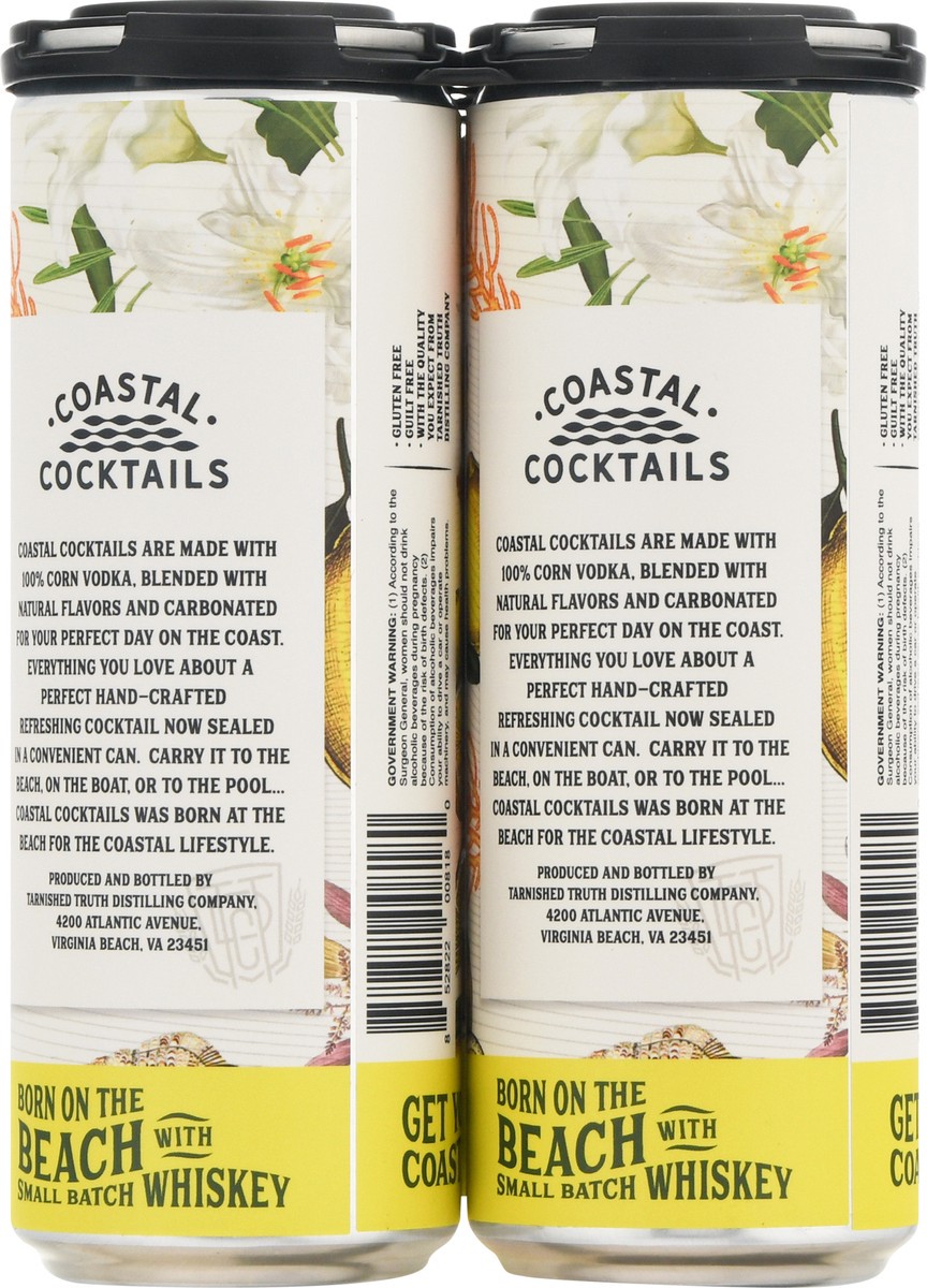 slide 8 of 9, Coastal Cocktails Lemonade Whiskey 4 - 355 ml, 4 ct